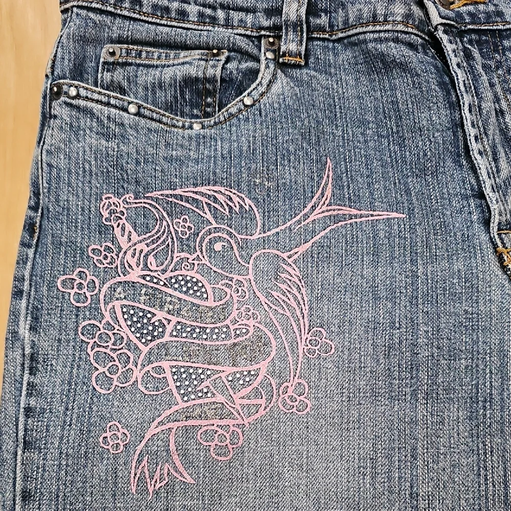 Vintage Disney Pirates Of The Carribean Blue Jeans - Picture 14 of 16